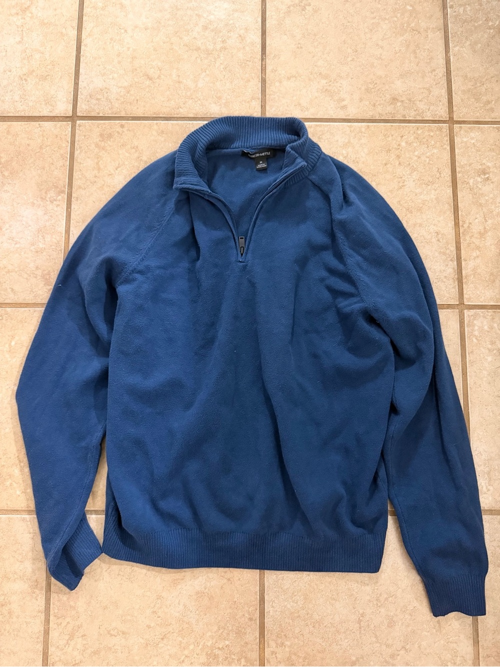 Mercer + Mettle Blue Quarter-Zip Pullover